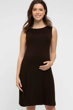 Adele Maternity Dress - Chocolate
