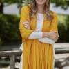 Bamboo & Recycled Cashmere Wool Travel Wrap - Mustard