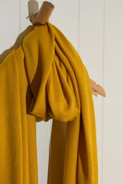 Bamboo & Recycled Cashmere Wool Travel Wrap - Mustard