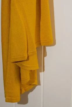 Bamboo & Recycled Cashmere Wool Travel Wrap - Mustard