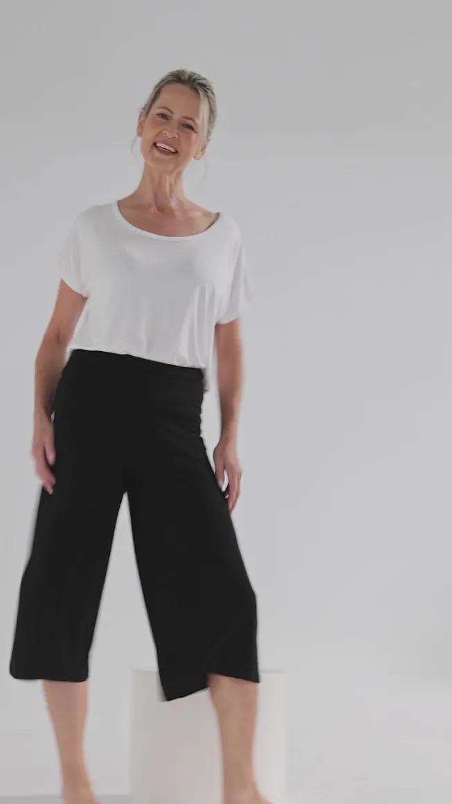 Bamboo Culottes - Black