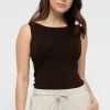 Bamboo Shell Top - Chocolate