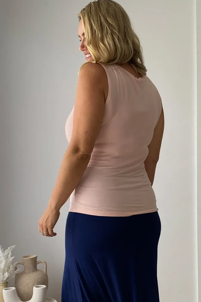 Bamboo Shell Top - Pale Pink