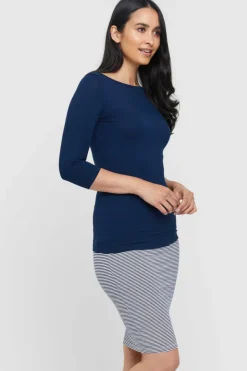 Bamboo Tube Skirt - Thin Stripe