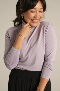 Bamboo Turtle Neck - Lavender