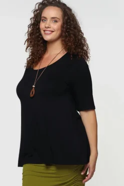 Carter Tunic Top - Black