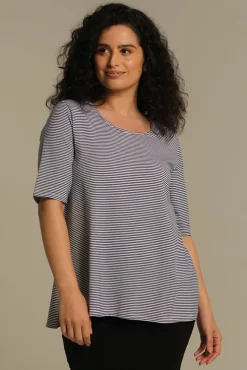 Carter Tunic Top - Thin Stripe