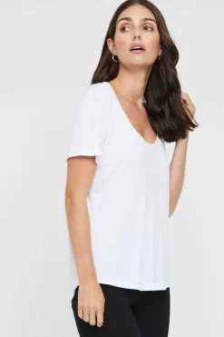 Classic Scoop Neck - White