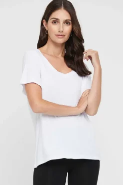 Classic V Neck - White