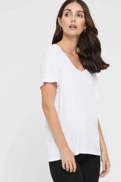 Classic V Neck - White