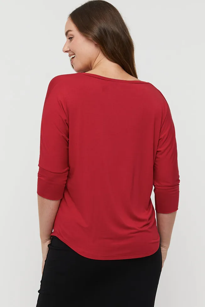 Dolman Sleeve Top - True Red