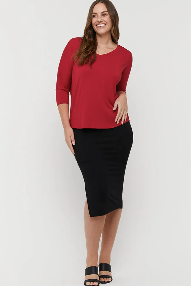 Dolman Sleeve Top - True Red