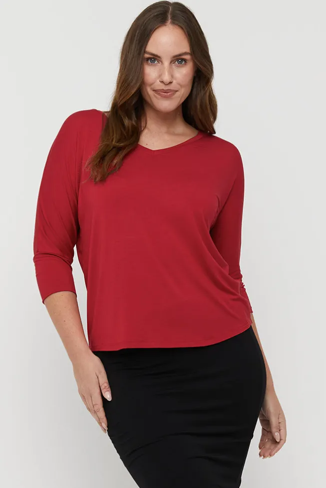 Dolman Sleeve Top - True Red