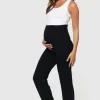 Essential Bamboo Maternity Pants - Black