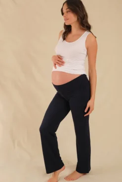 Essential Bamboo Maternity Pants - Dark Navy