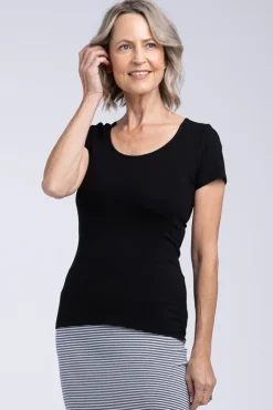 Essential Scoop Tee - Black