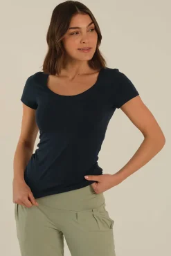 Essential Scoop Tee - Dark Navy