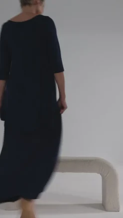 Hi Lo Hem Top - Navy
