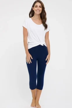 3/4 Leggings - Navy