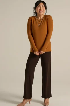Long Sleeve Crew Neck - Ginger