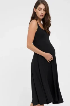 Melanie Maternity Dress - Black