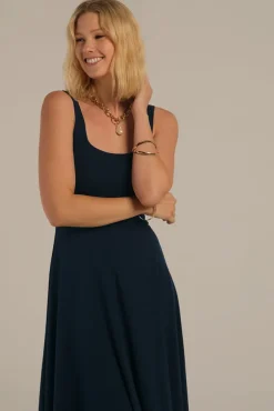 Melanie Maternity Dress - Dark Navy