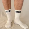 Men's Bamboo Cushion Crew Socks 3 Pack - White