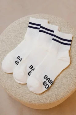 Men's Bamboo Cushion Crew Socks 3 Pack - White