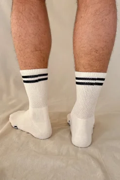 Men's Bamboo Cushion Crew Socks 3 Pack - White
