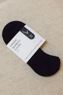 Men's Hidden Bamboo Socks 2 Pack - Black