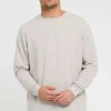 Men's Long Sleeve Crew Neck - Oatmeal