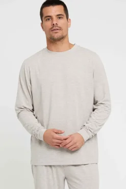 Men's Long Sleeve Crew Neck - Oatmeal