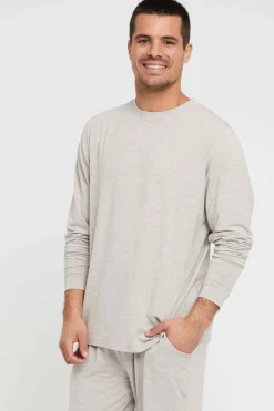 Men's Long Sleeve Crew Neck - Oatmeal