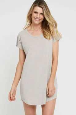 Niah Night Dress - Oatmeal