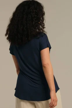 Pia Bamboo Tee - Dark Navy