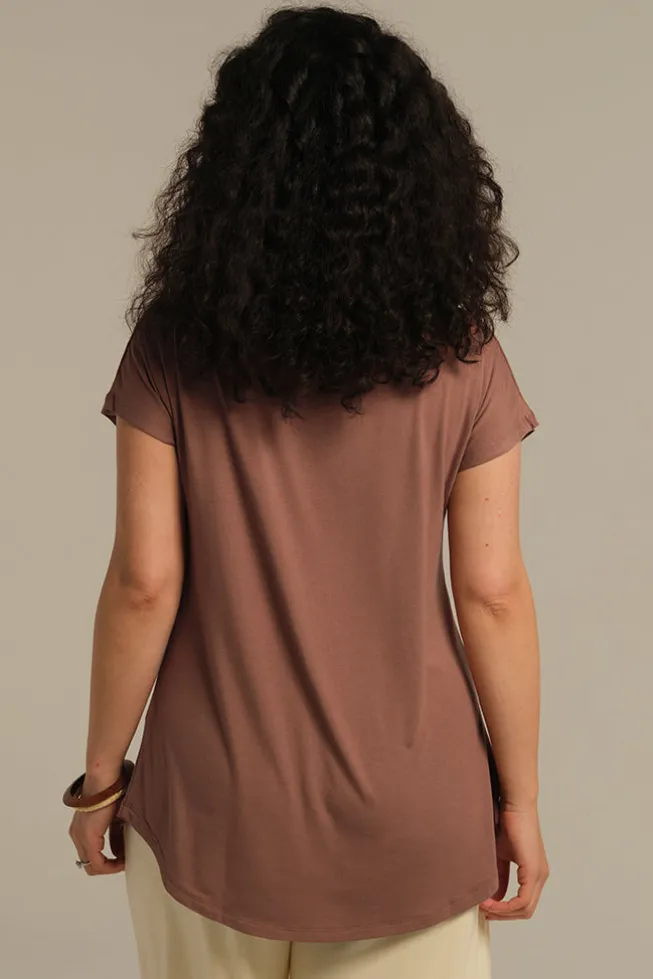 Pia Bamboo Tee - Mousse