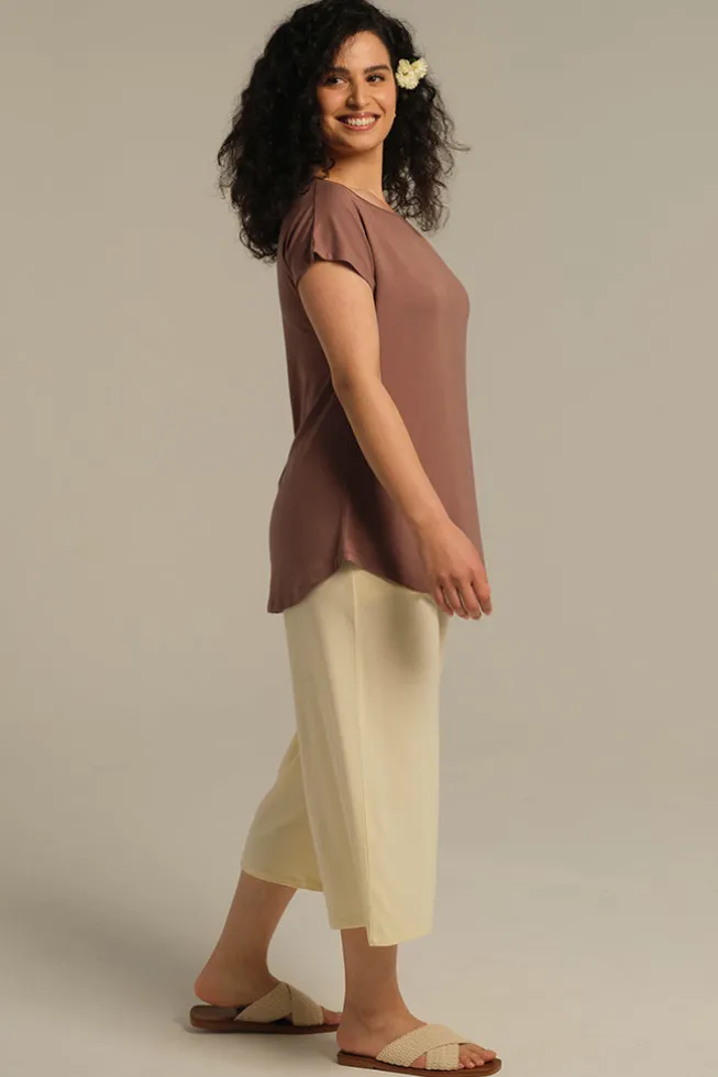 Pia Bamboo Tee - Mousse