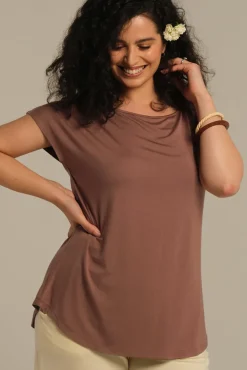 Pia Bamboo Tee - Mousse