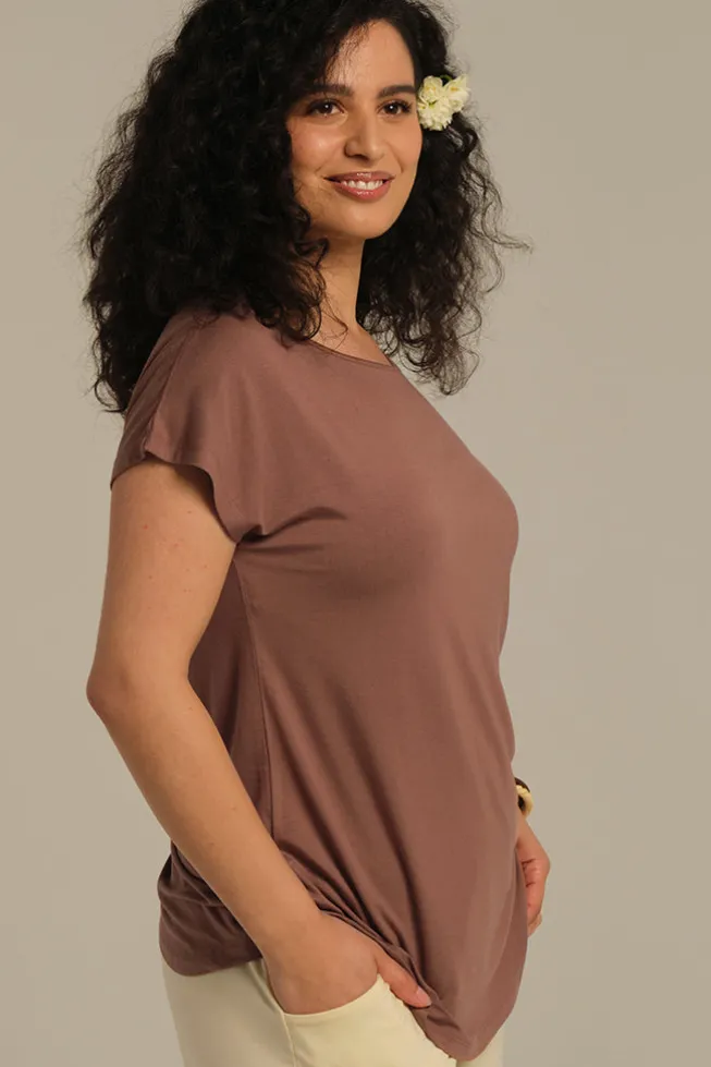 Pia Bamboo Tee - Mousse