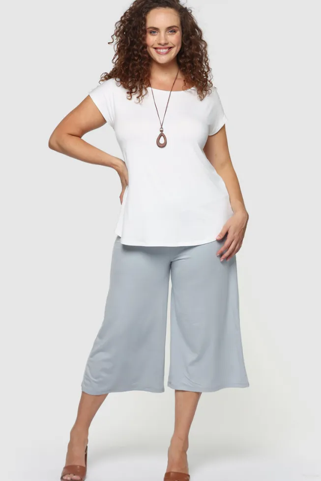 Pia Bamboo Tee - White