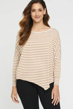 Relax Boatneck - Biscuit Stripe