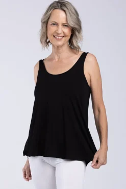 Relaxed Bamboo Singlet - Black