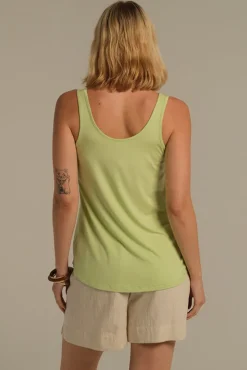 Relaxed Bamboo Singlet - Lettuce