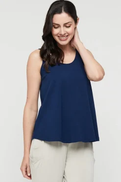 Relaxed Bamboo Singlet - Navy