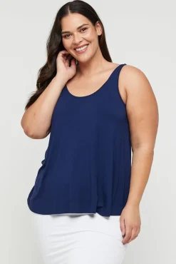 Relaxed Bamboo Singlet - Navy