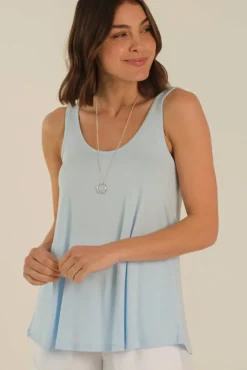 Relaxed Bamboo Singlet - Powder Blue