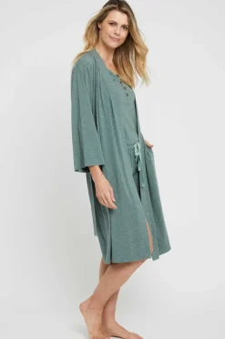 Sleepwear Robe - Moss Green