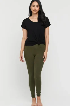 Soft Bamboo Leggings - Dark Olive