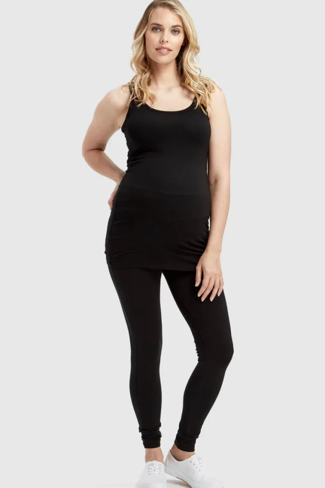 Soft Maternity Leggings - Black