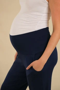 Softline Slouch Maternity Pants - Navy